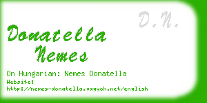 donatella nemes business card